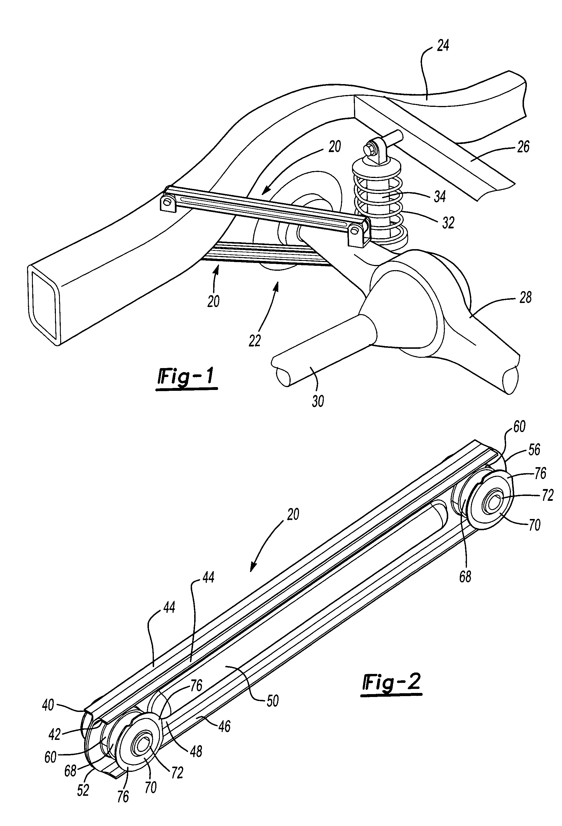 Control arm for a vehicle suspension and method of making same