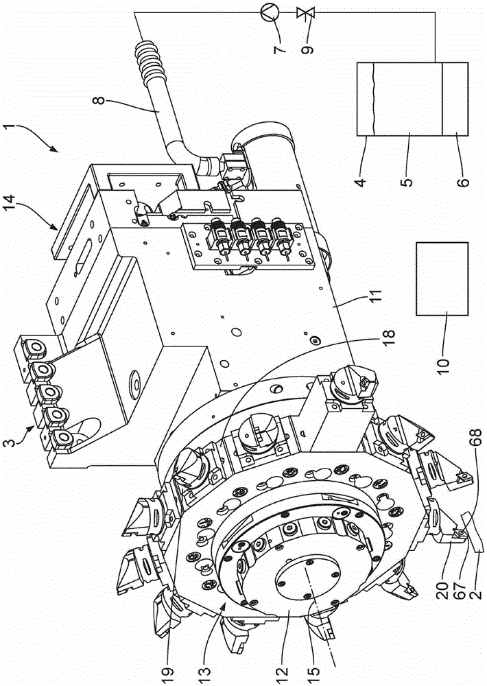 Tool turret for machining workpieces and machining system with such tool turret