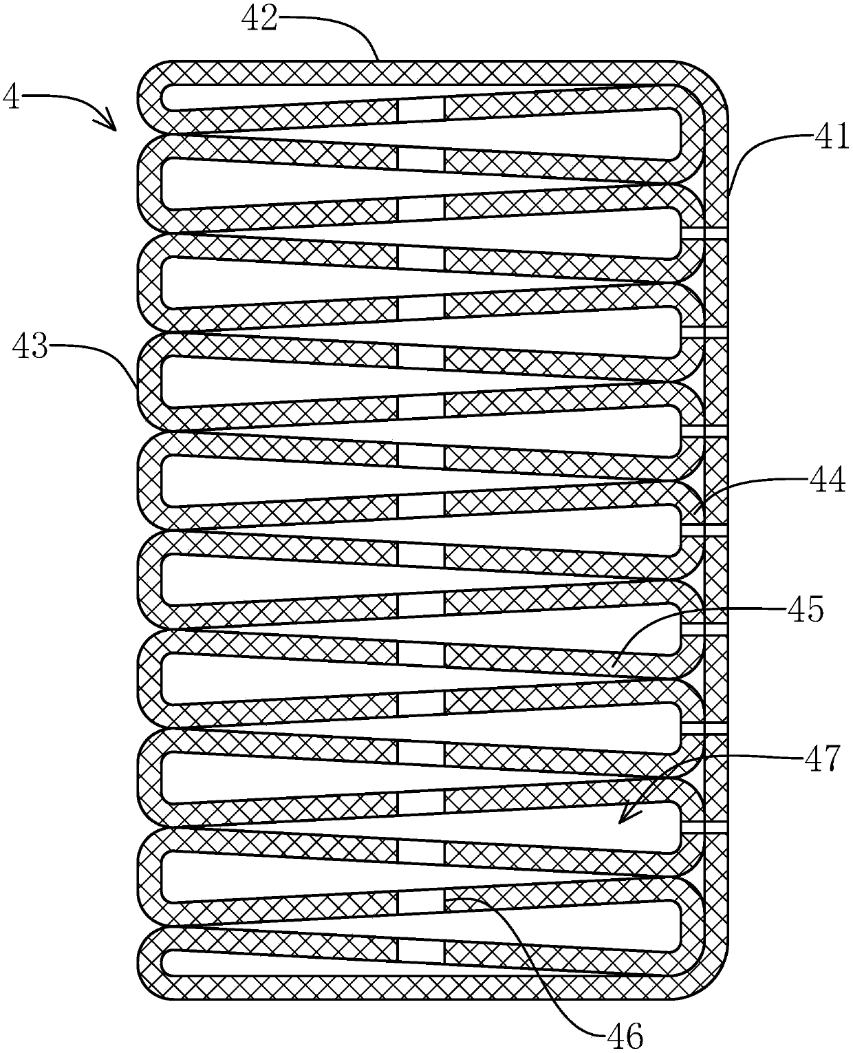 Compact type square pipe beam column node structure and installing method thereof