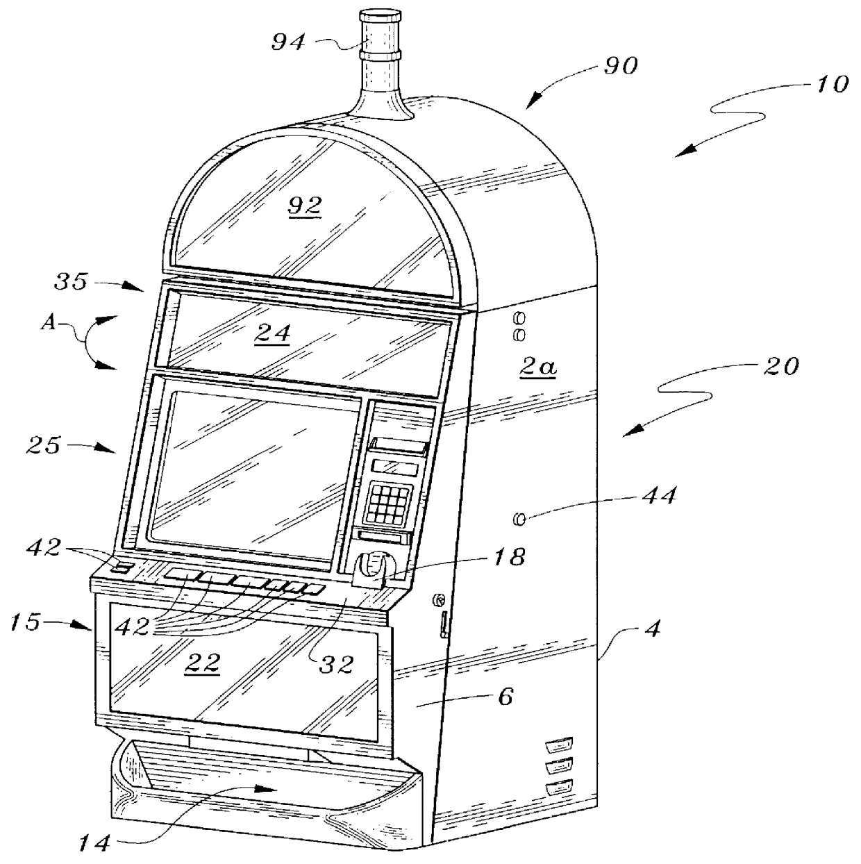 Gaming machine currency apparatus and method therefore