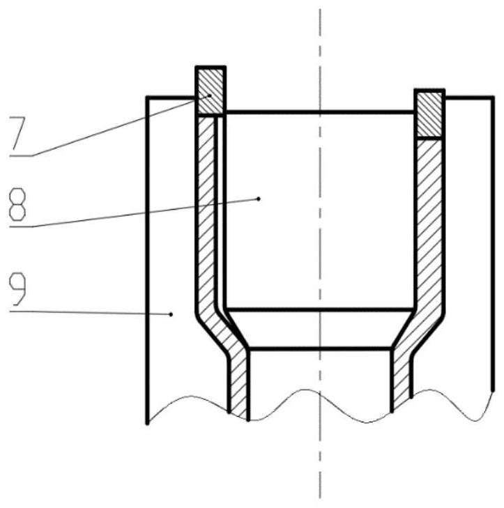 Forging forming method and die for unequal-thickness hollow part plate
