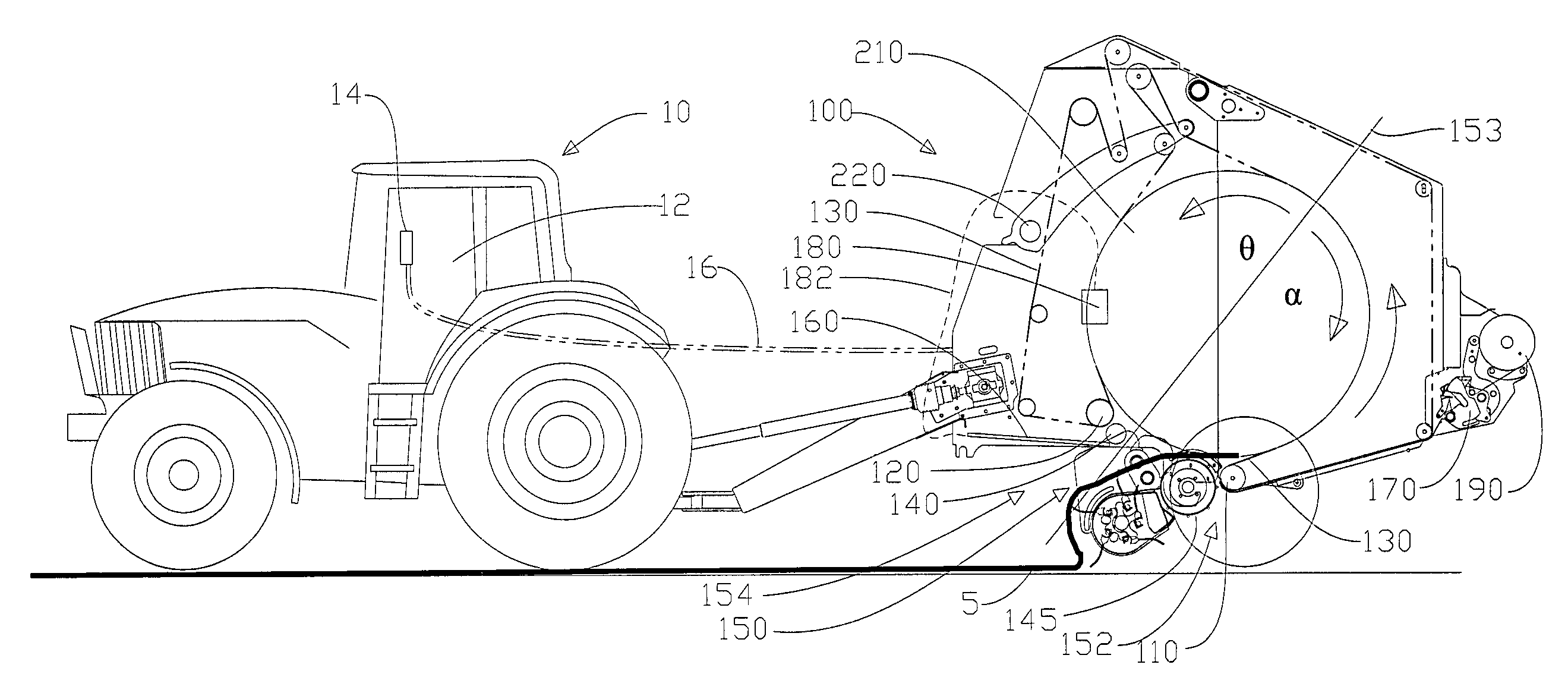 Method of initiating automatic feed of bale wrapping material