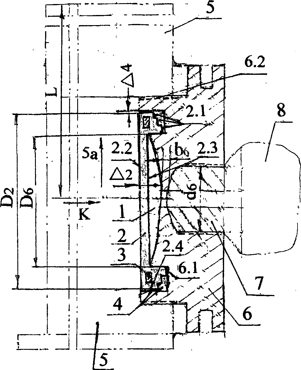 Isolated diaphragm of cement slurry densitometer and installation and replacement method