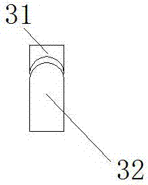 Mounting structure of wall space movable member