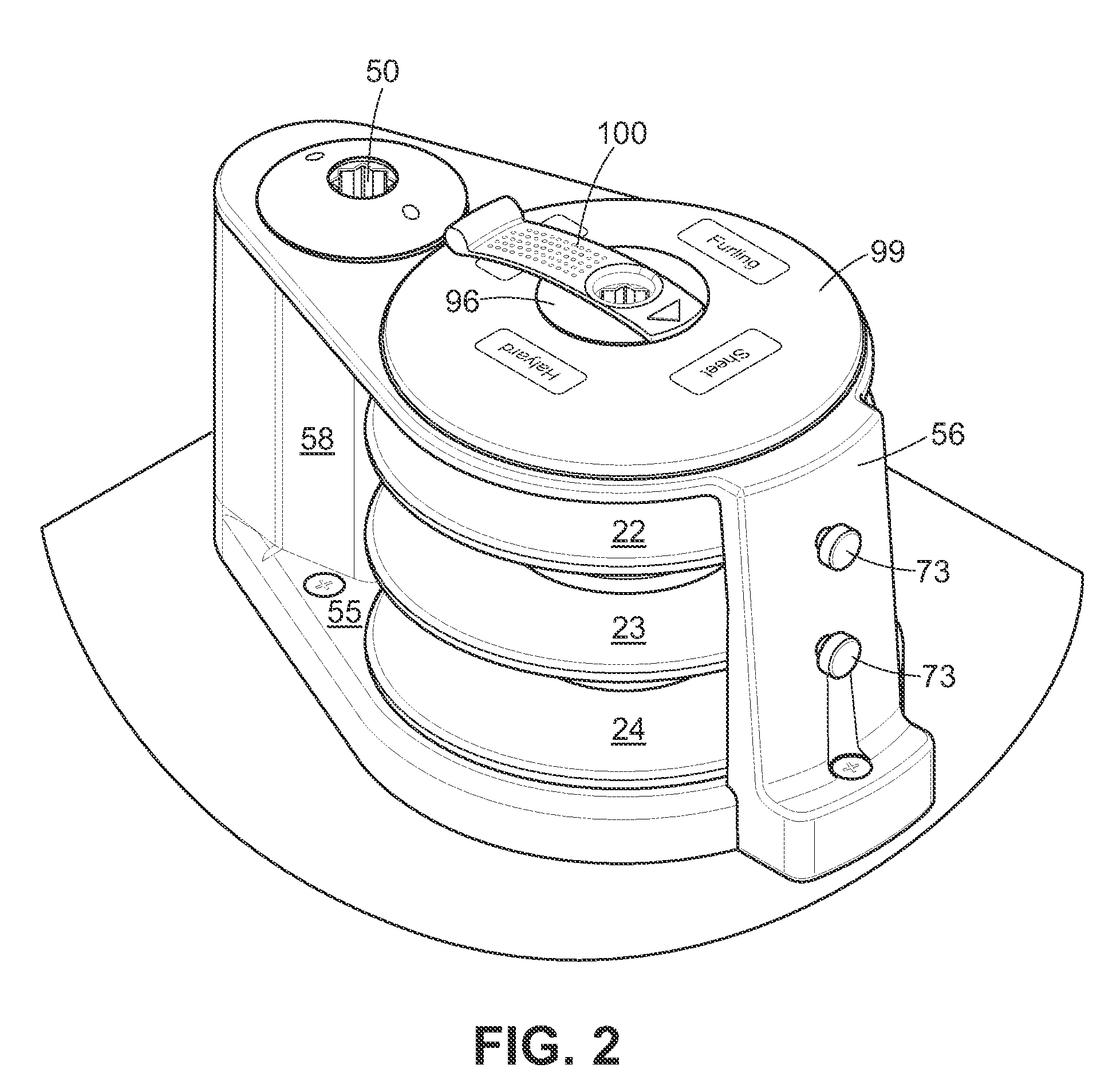 Multi-line, multi-function yacht winch