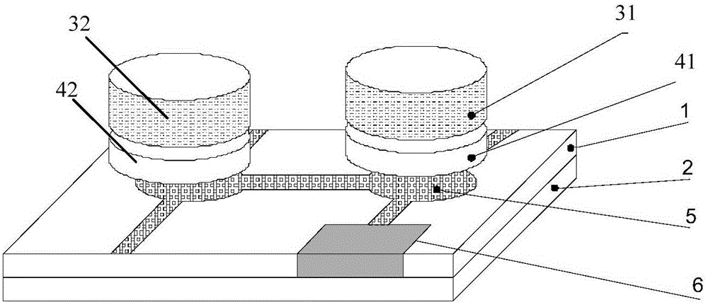 A two-stage microstrip circulator with a magnetic shield and its components