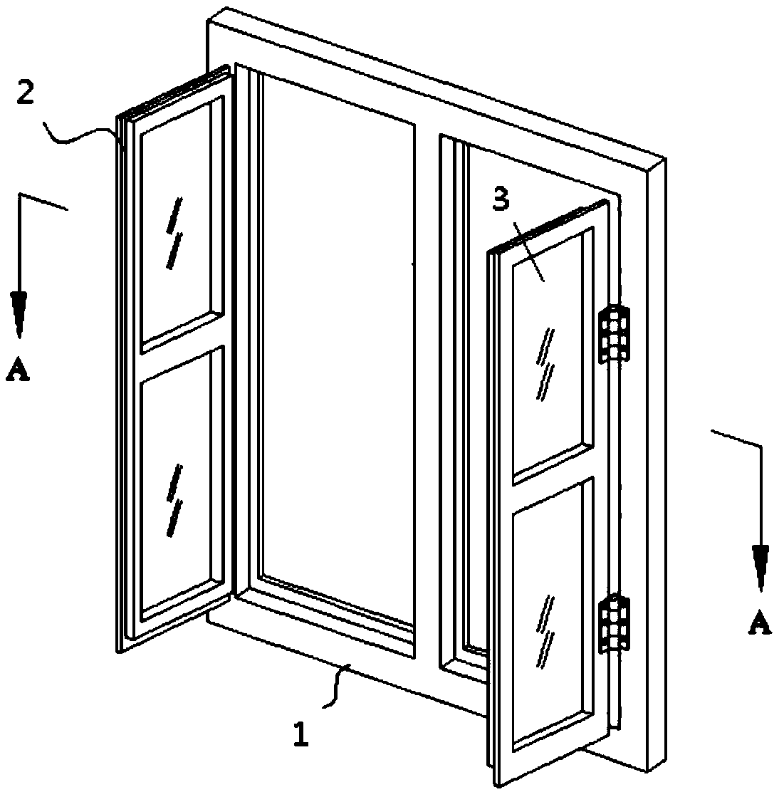 Intelligent flat-opening type compound windowsill