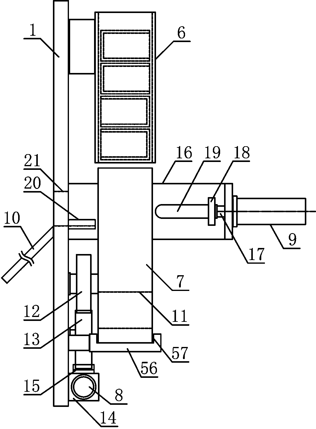Material guide turning mechanism for end closed pipe fittings