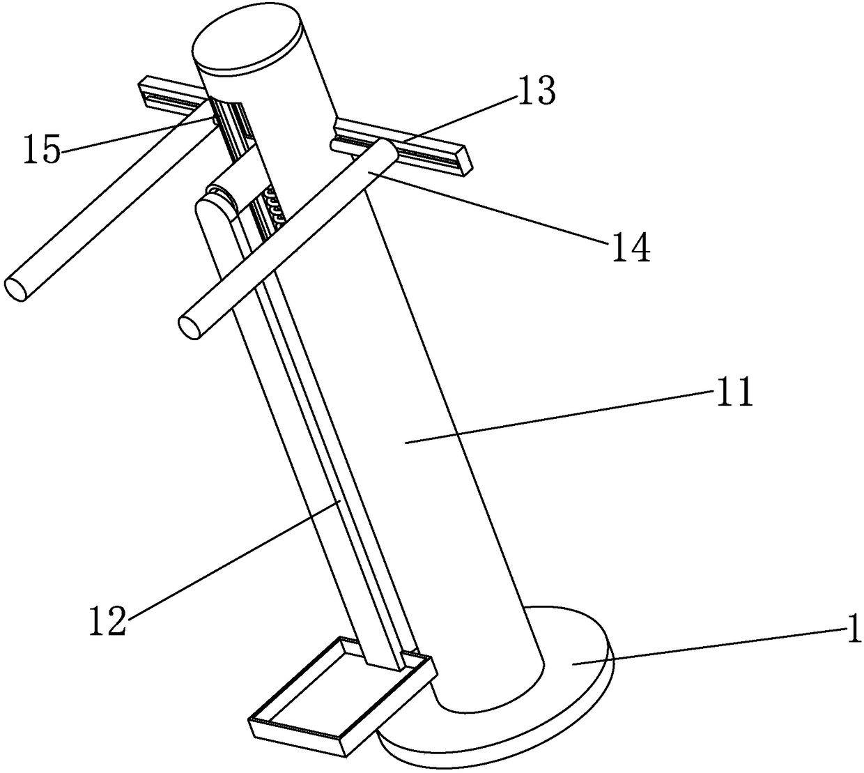 Swinging board with double-safety device