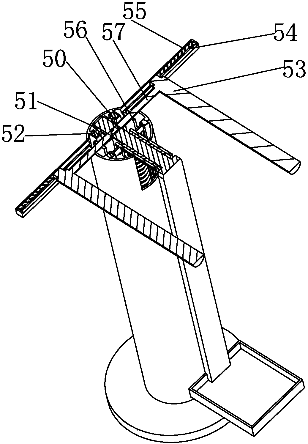 Swinging board with double-safety device