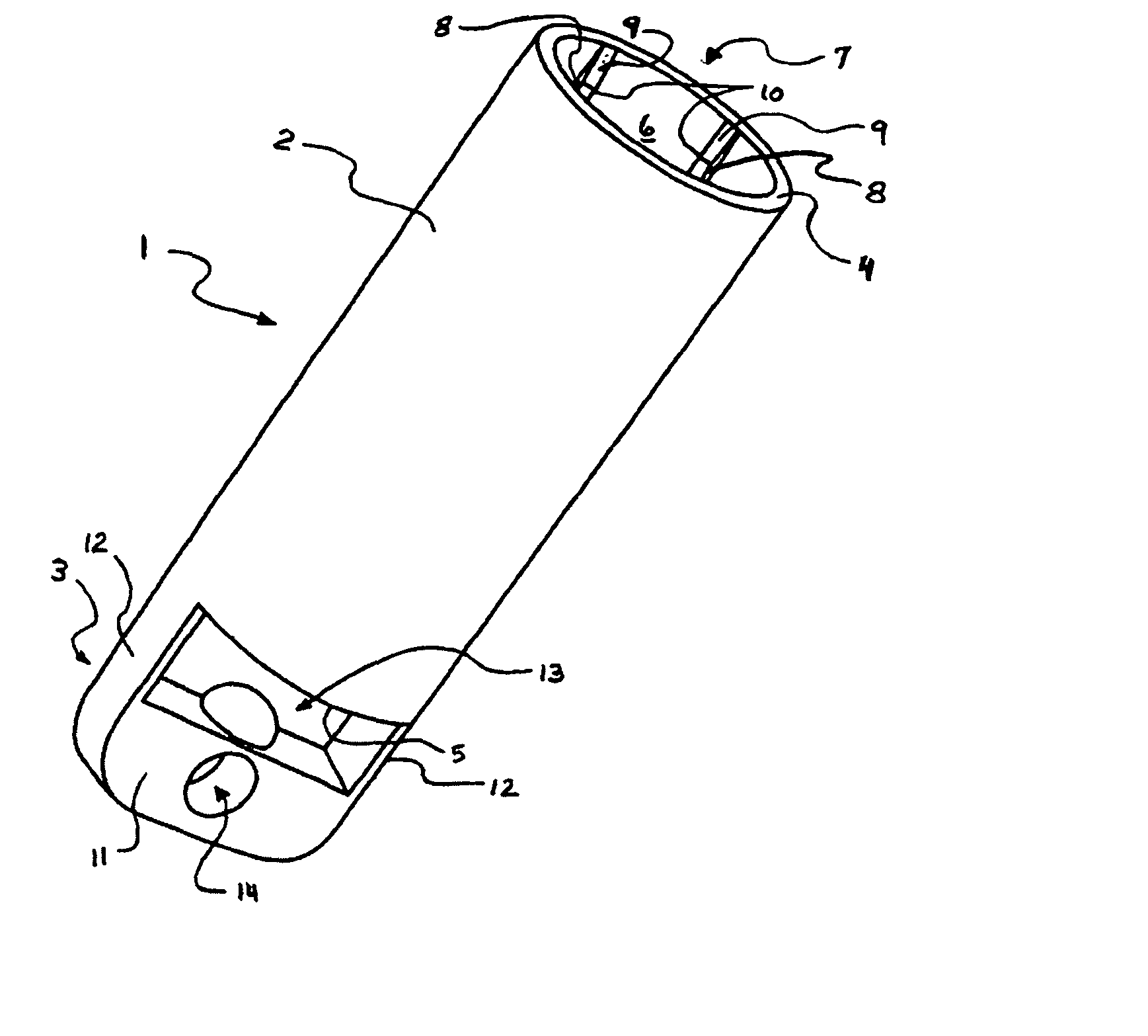 Attachable housing for holding, carrying, and using elongated personal items