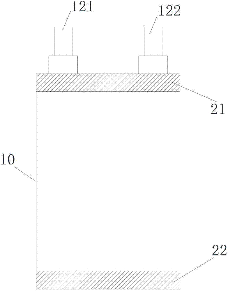 Liquid storage type flexible package lithium ion battery cell and method for preparing batteries