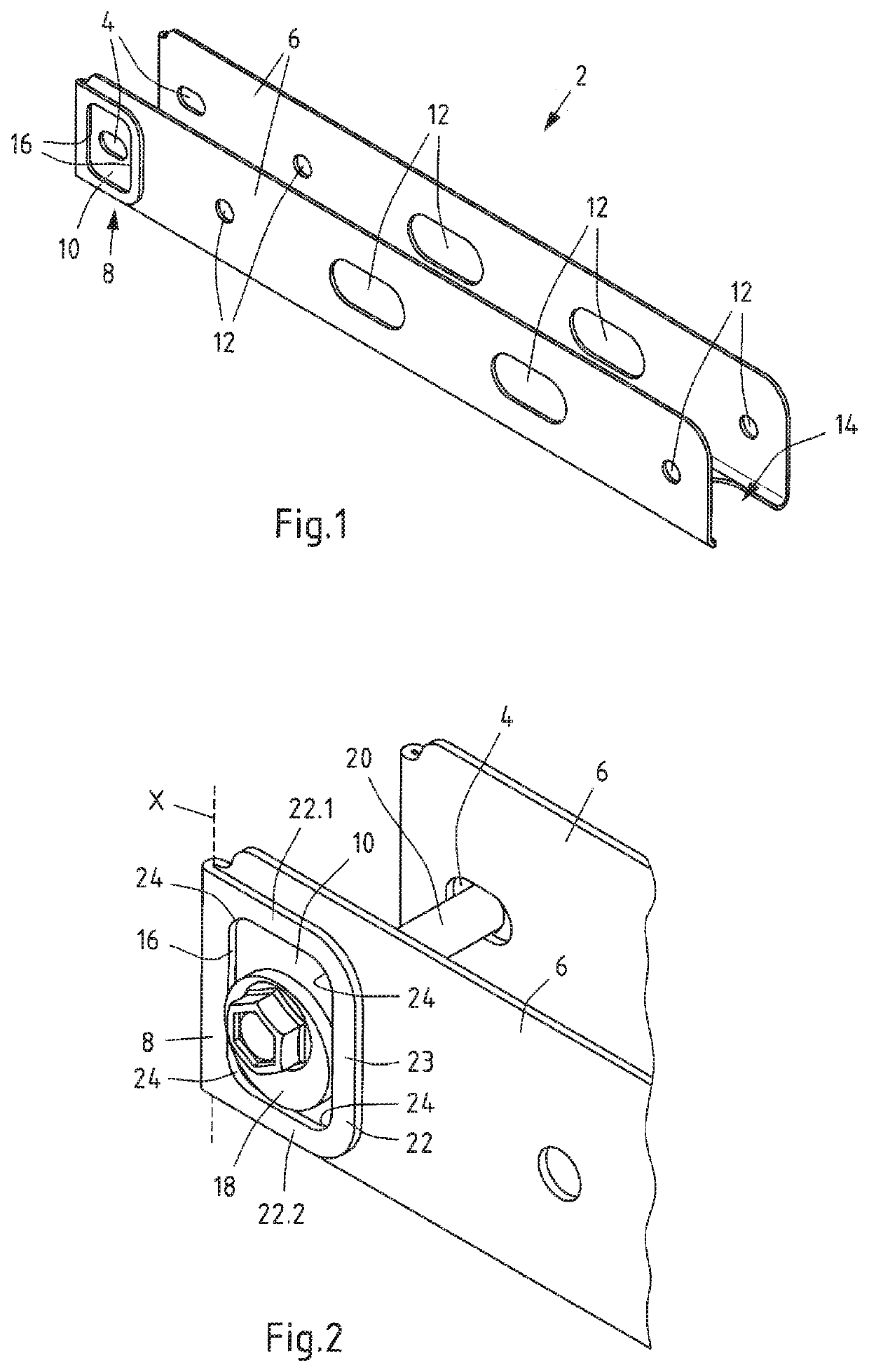 Chassis suspension component with eccentric disc stop and method for producing a chassis suspension component