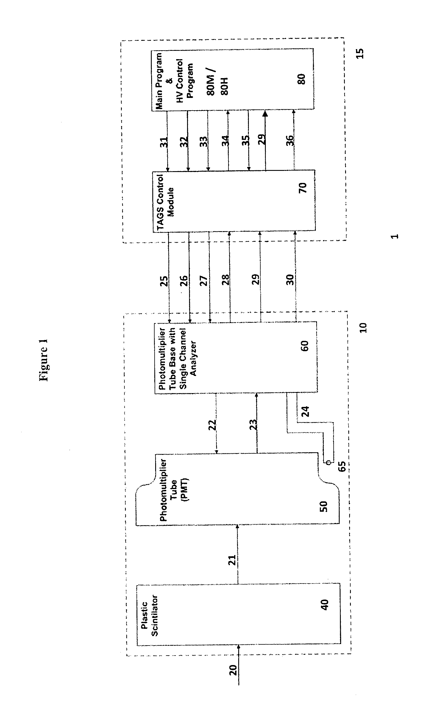 Analog signal measurement system and gamma ray detector with targeted automated gamma spectroscopy