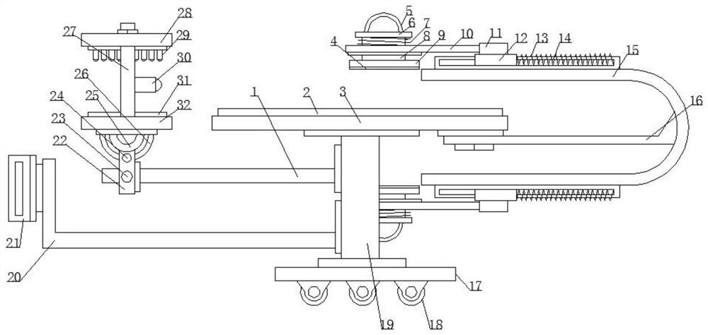 A multi-point puncture positioning mechanism based on radiofrequency ablation of liver cancer