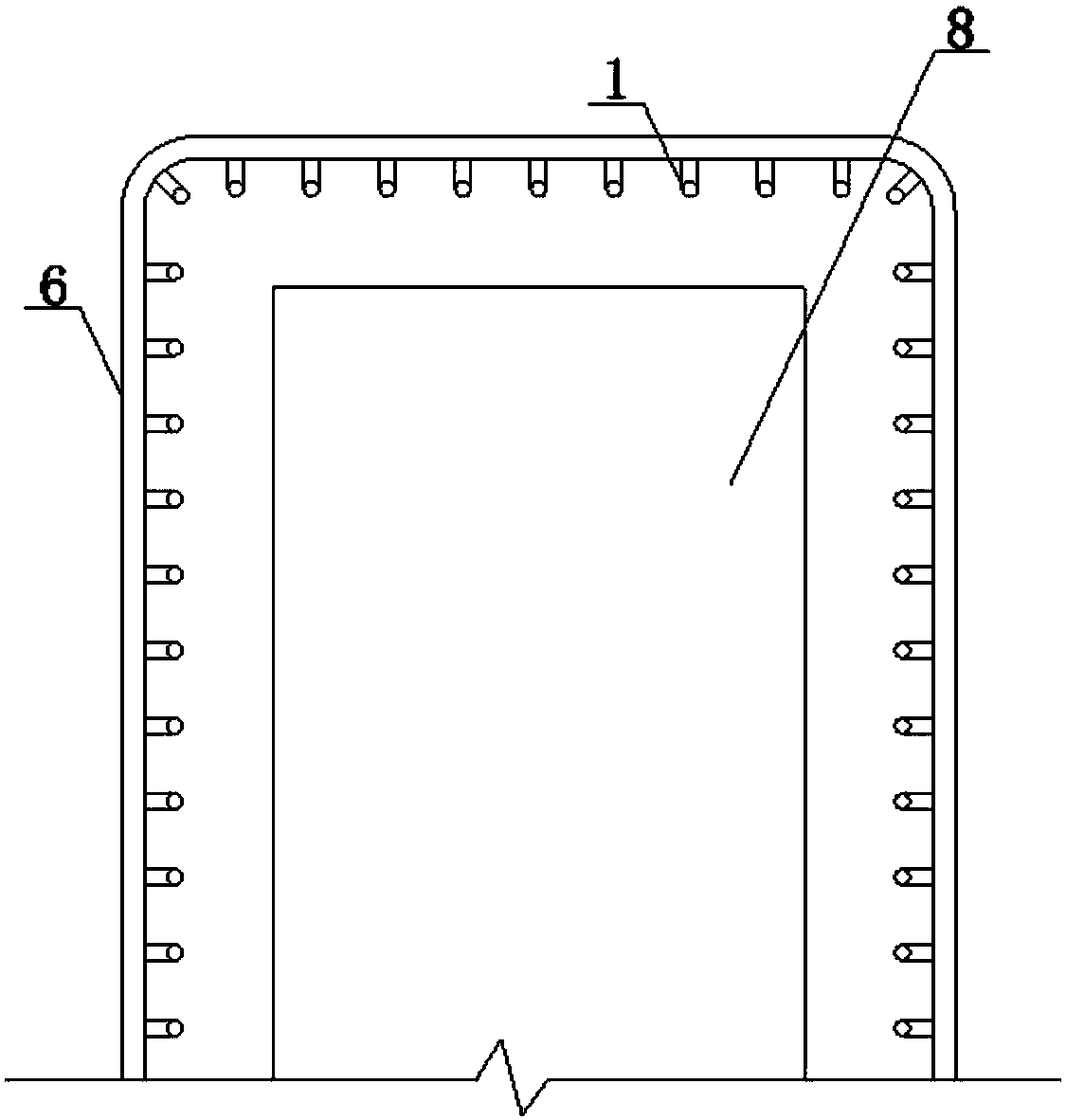 Well point dewatering combined with surcharge preloading reinforcement device for roadbed and its application method