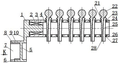 Guitar string-adjusting device capable of storing string-fixing awl