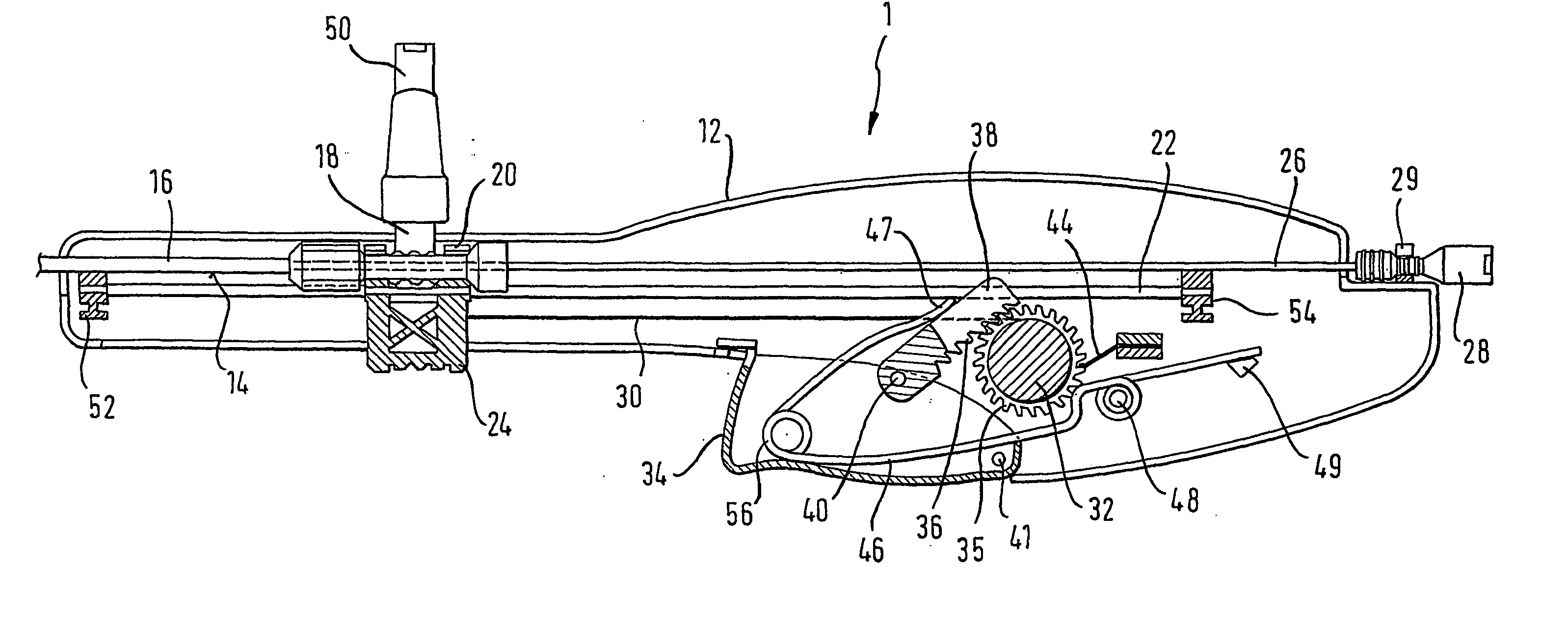 Self-expanding stent delivery device