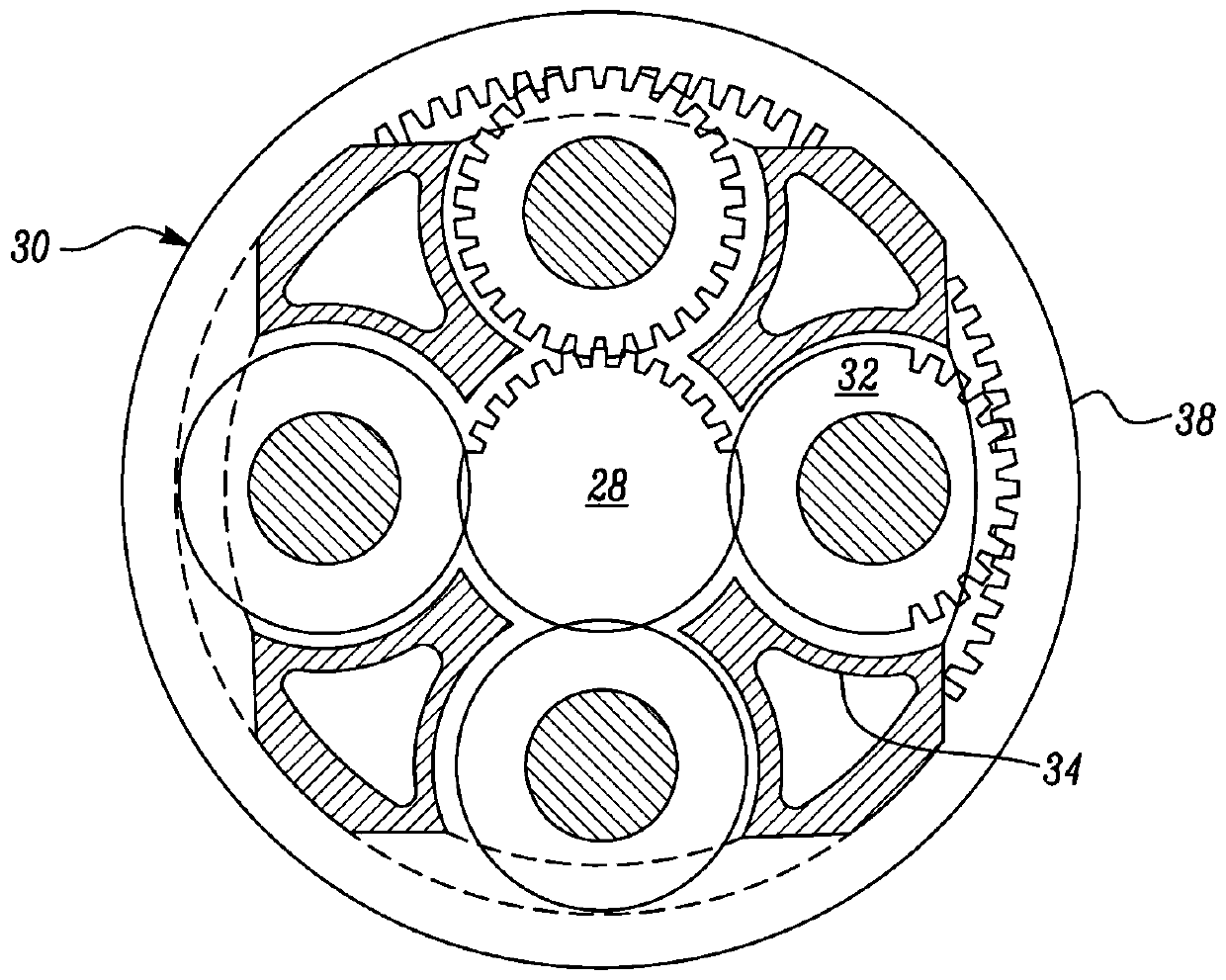 Gas turbine engine fan and nozzle geometry