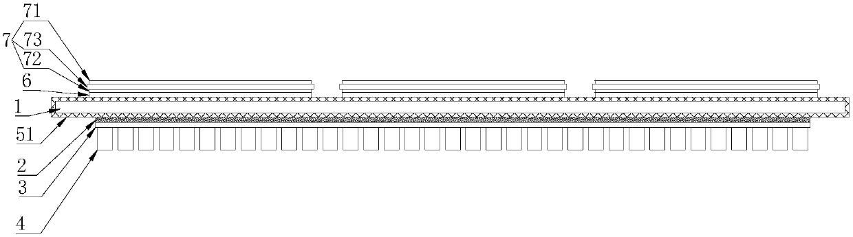 Heat dissipation bottom plate, heat dissipation element and IGBT module