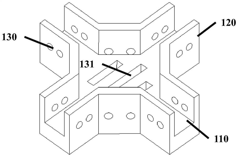 Groove-shaped slope protection structure unit and application thereof