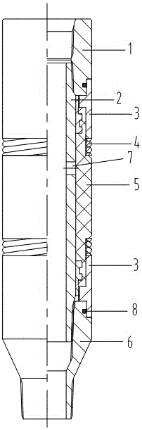Multichannel end portion full-circumferential-direction elastic support and isolation sealing device
