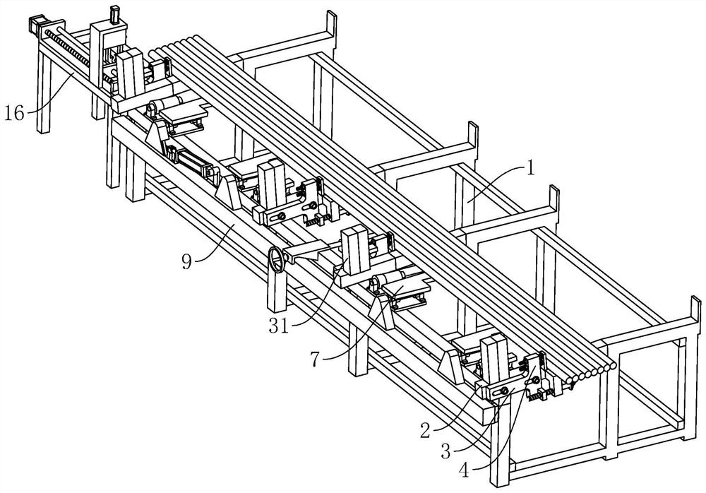 Bar feeding device for cutting machine