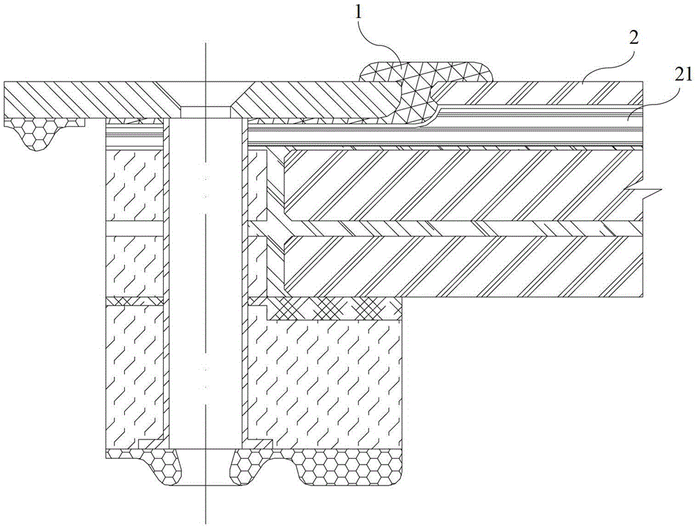 Fastening structure and fastening method of transparent parts of civil aviation aircraft window