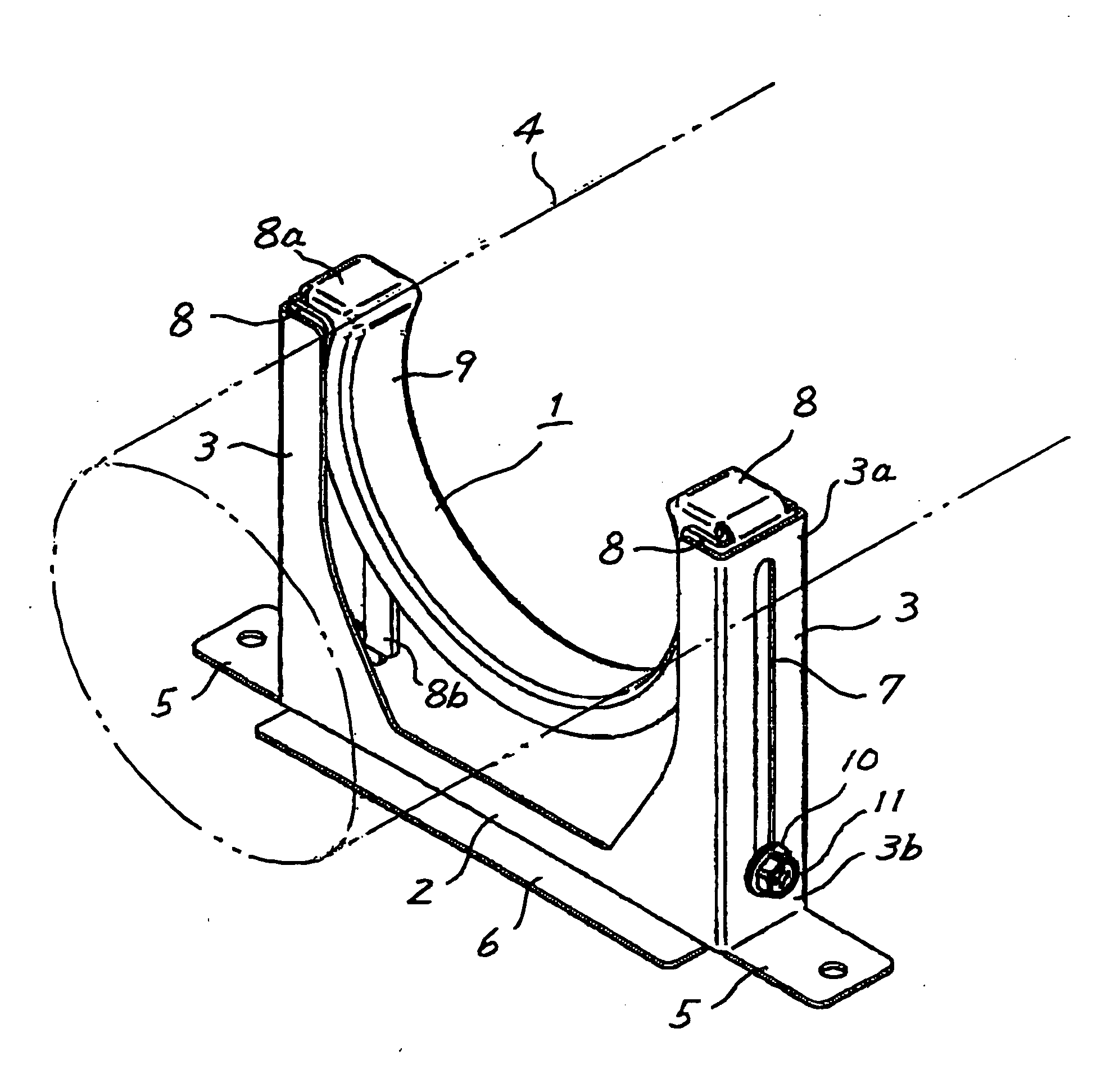 Vertically adjustable pipe support apparatus