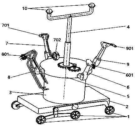 Intelligent bark repairing robot