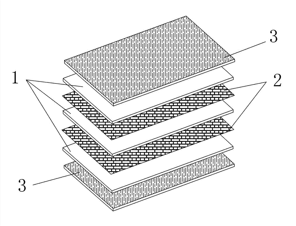 Processing method for laminated composite cutting die plate