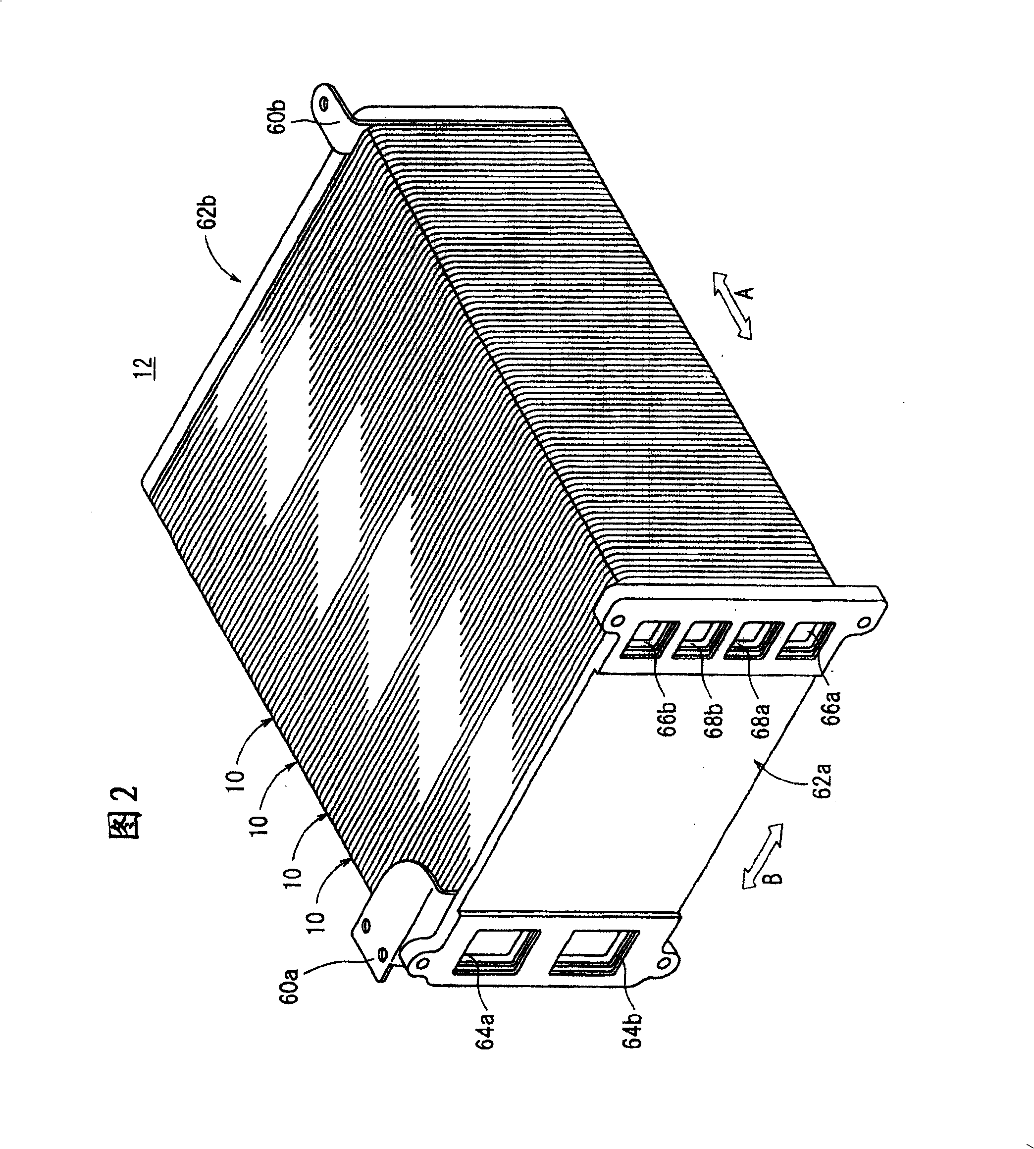 Solid polymer electrolyte fuel cell assembly, fuel cell stank, and method of supplying reaction gas ni fuel cell