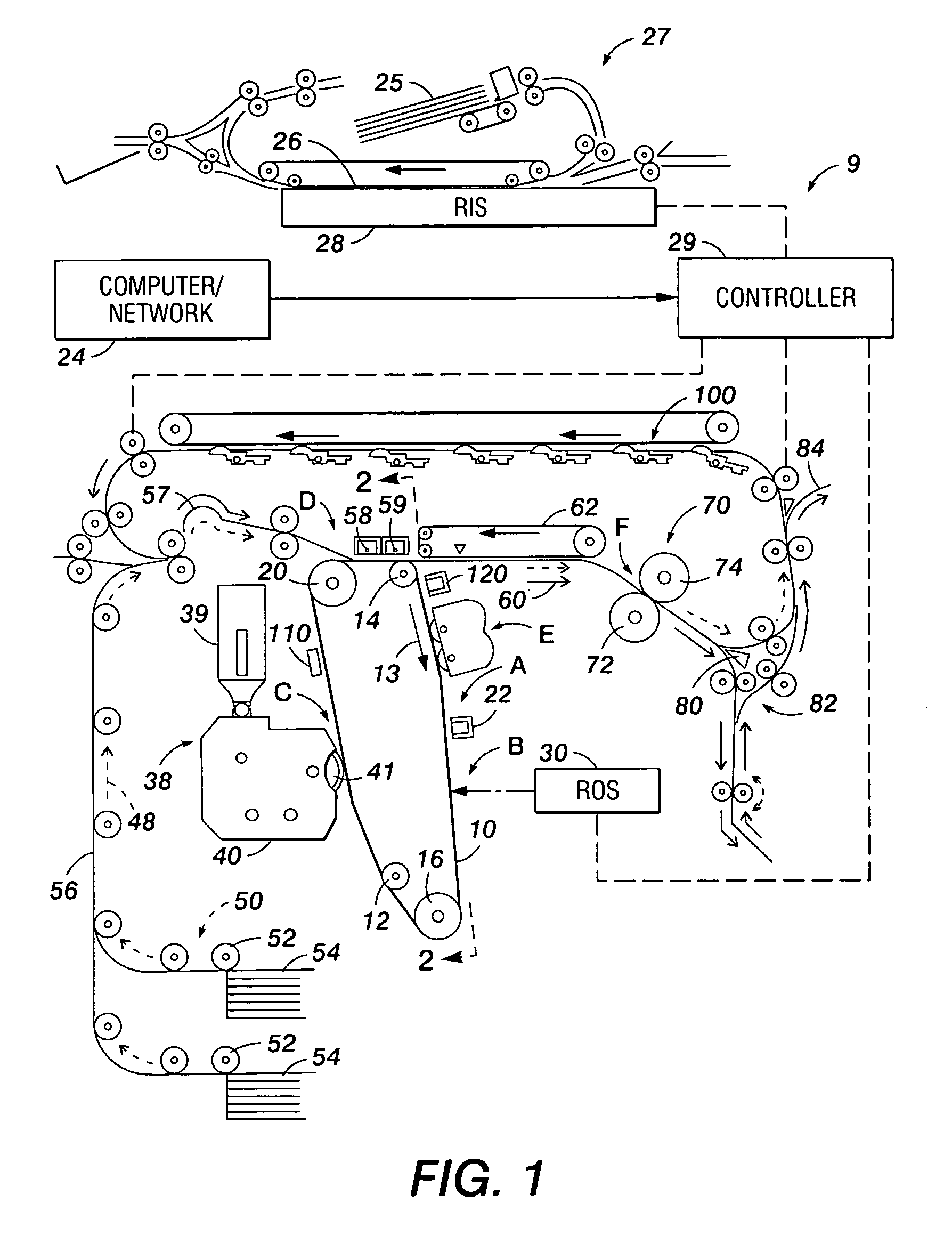 Method and apparatus for sensing and controlling residual mass on customer images