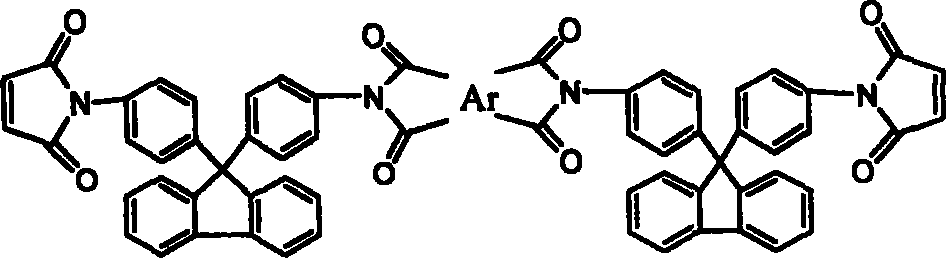 Chain-prolonged type fluorenyl bimaleimide and its preparation method