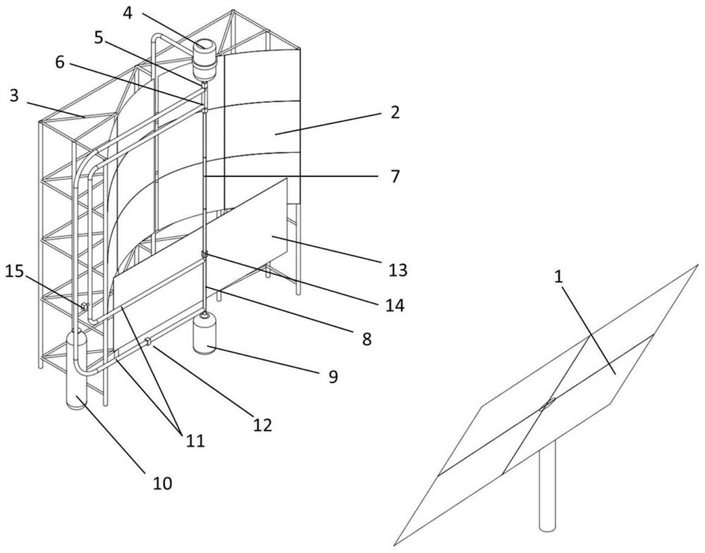 A device and method for spheroidizing powder using a line-focusing solar furnace