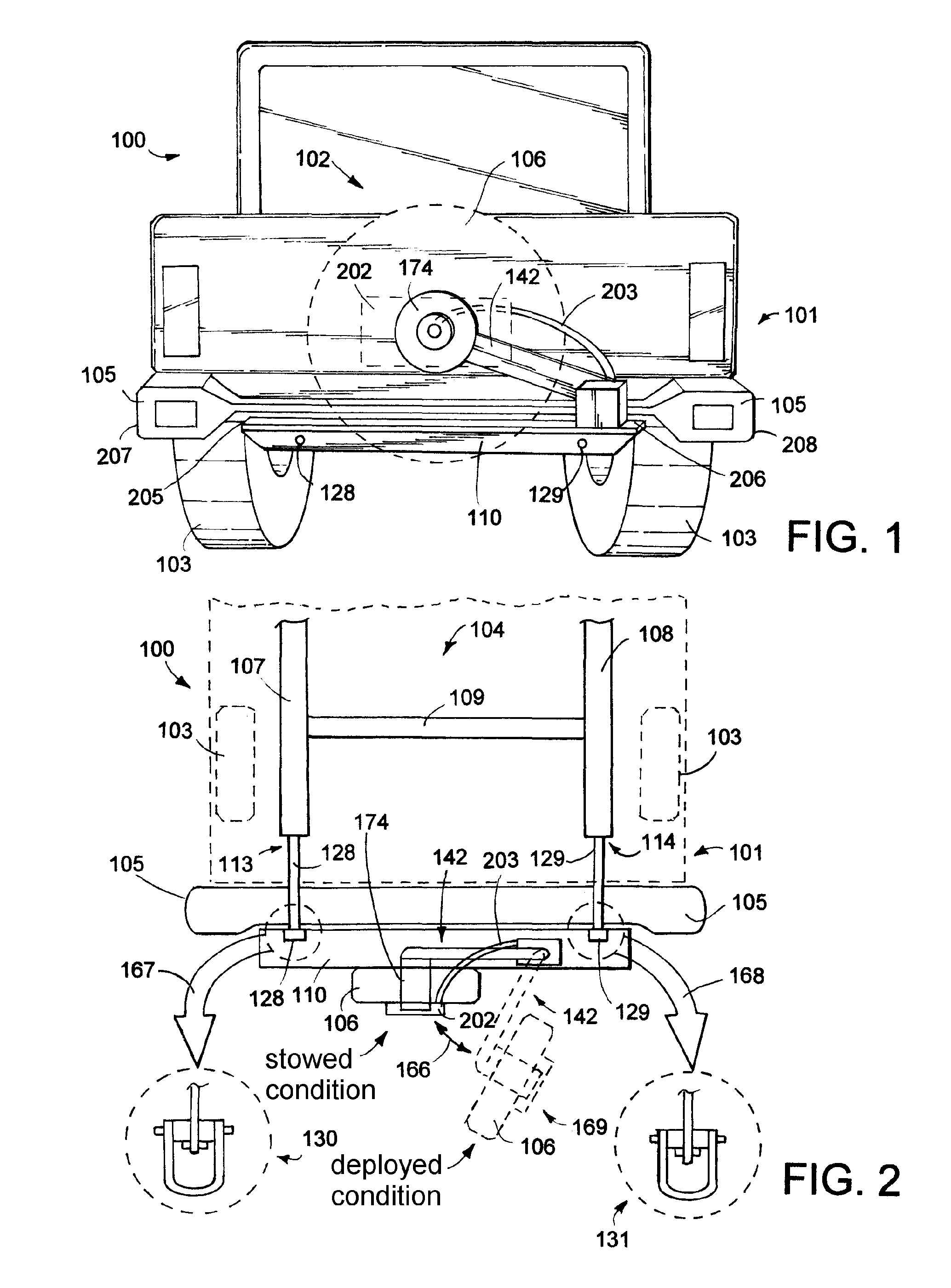 Support structure for a spare tire carrier assembly