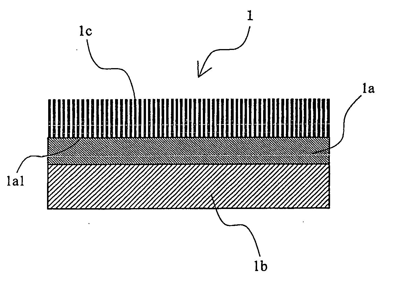 Structure having a characteristic of conducting or absorbing electromagnetic waves