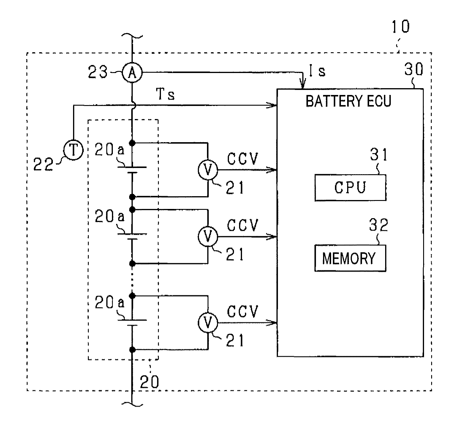 Battery state estimation apparatus