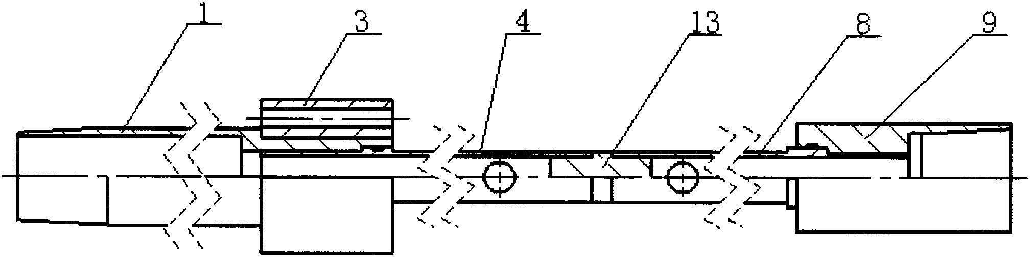 Concentric double pipe column reverse circulation continuous coal dust washing system well head device