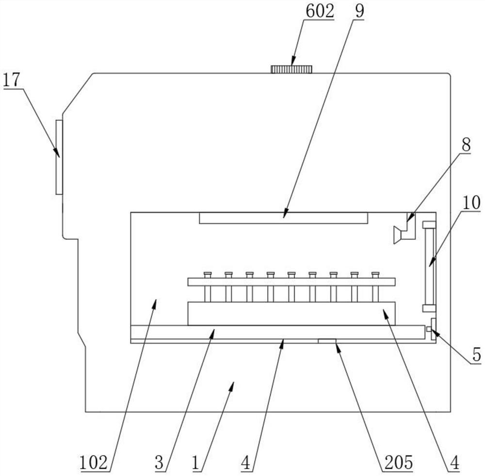 Virus detector capable of realizing automatic opening and closing effect for preventive medicine