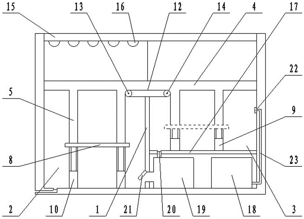 Automatic sand bath cleaning device