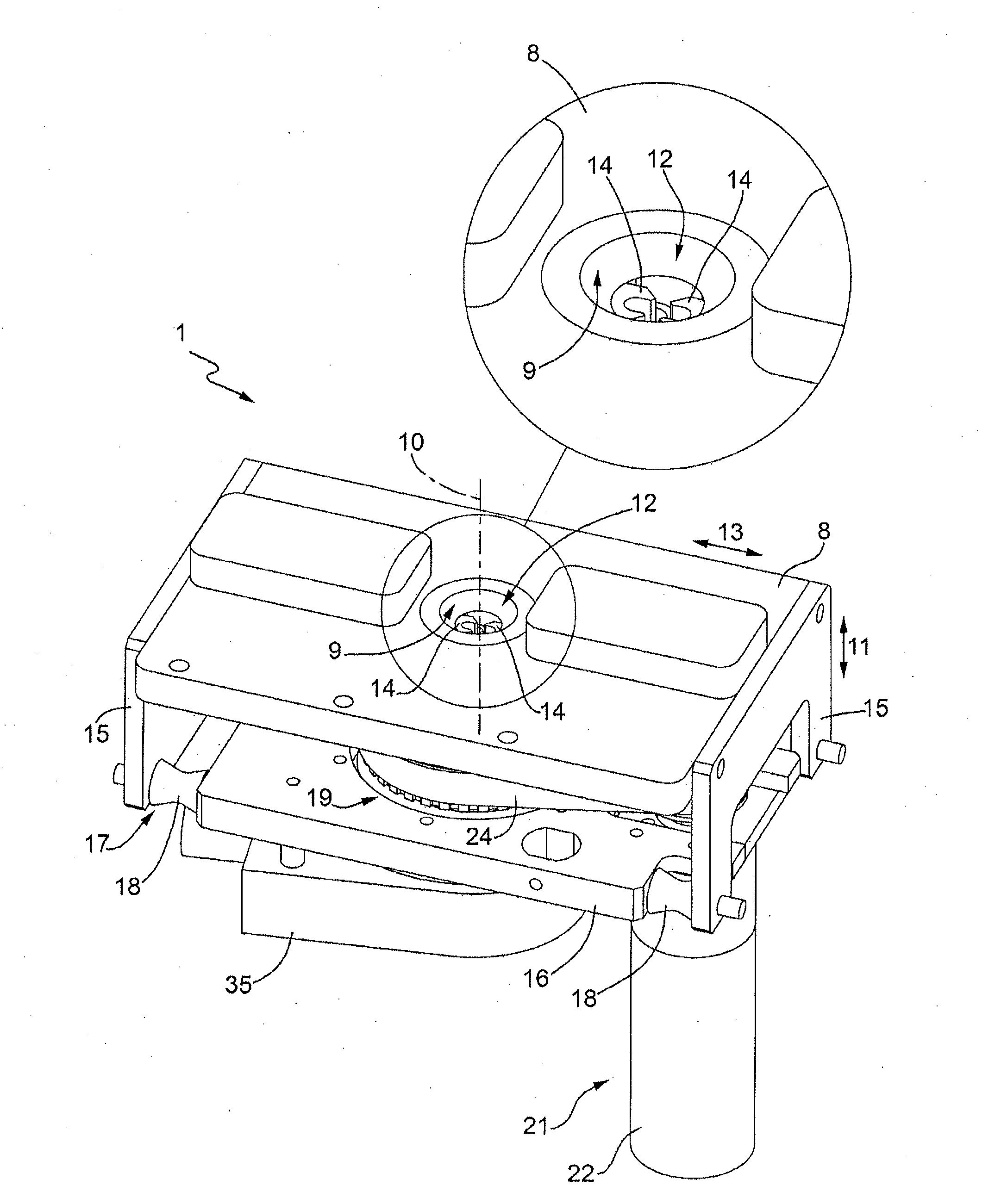 Apparatus for the Removal of Needles of Syringes