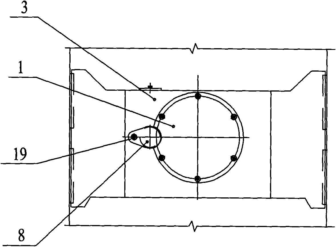 Device for drawing intermediate roll of eighteen-roll cold-rolling mill