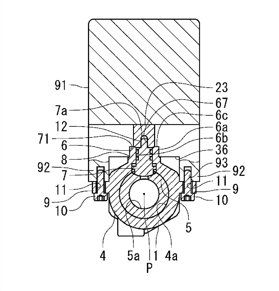 Rotary valve with the actuator and the actuator of the rotary valve