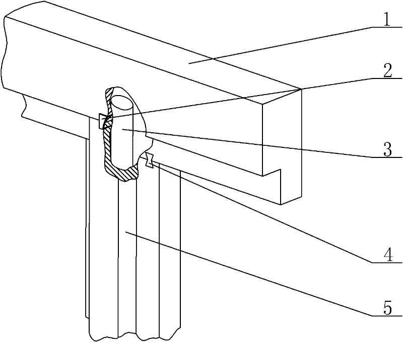 Novel aluminum wood door window wood mullion connection mechanism