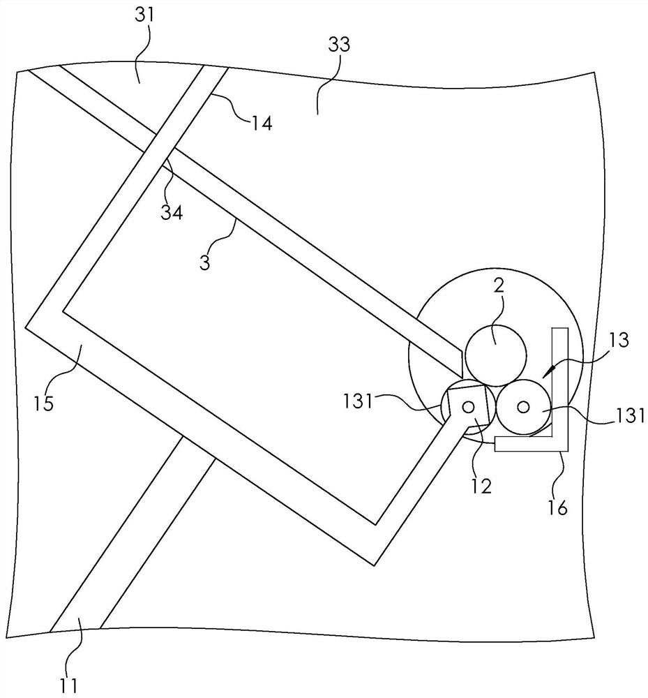 A feeding device for cloth inspection machine