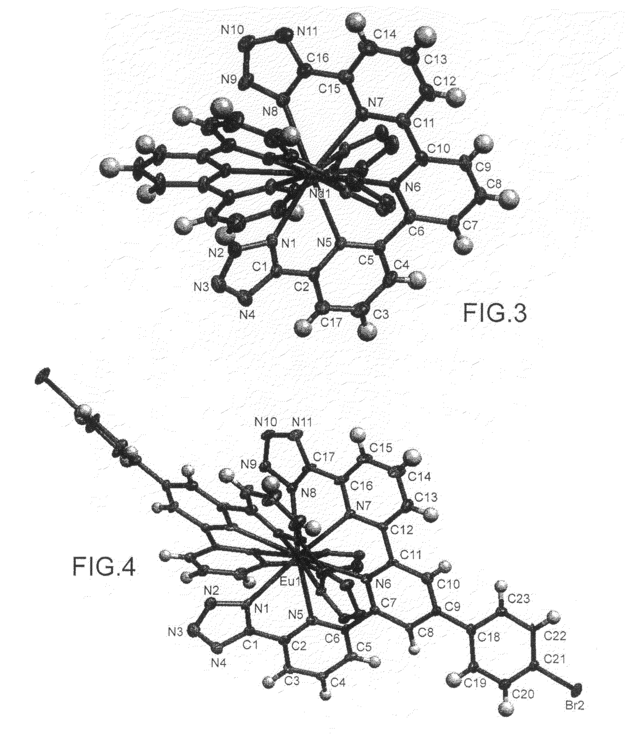 Compounds useful as ligands and particularly as organic chromophores for complexing lanthanides and applications thereof