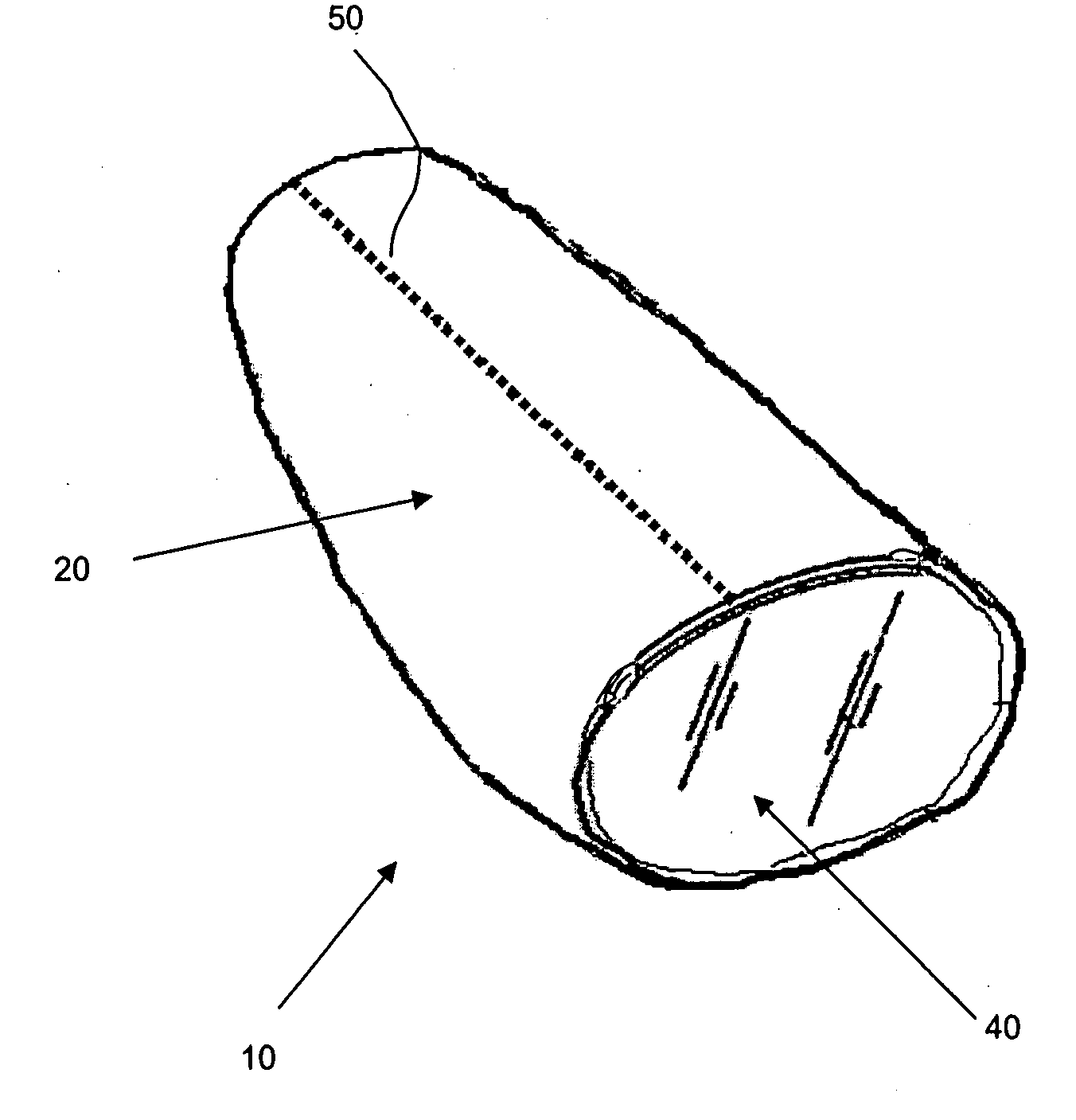 Finger glove with single seam