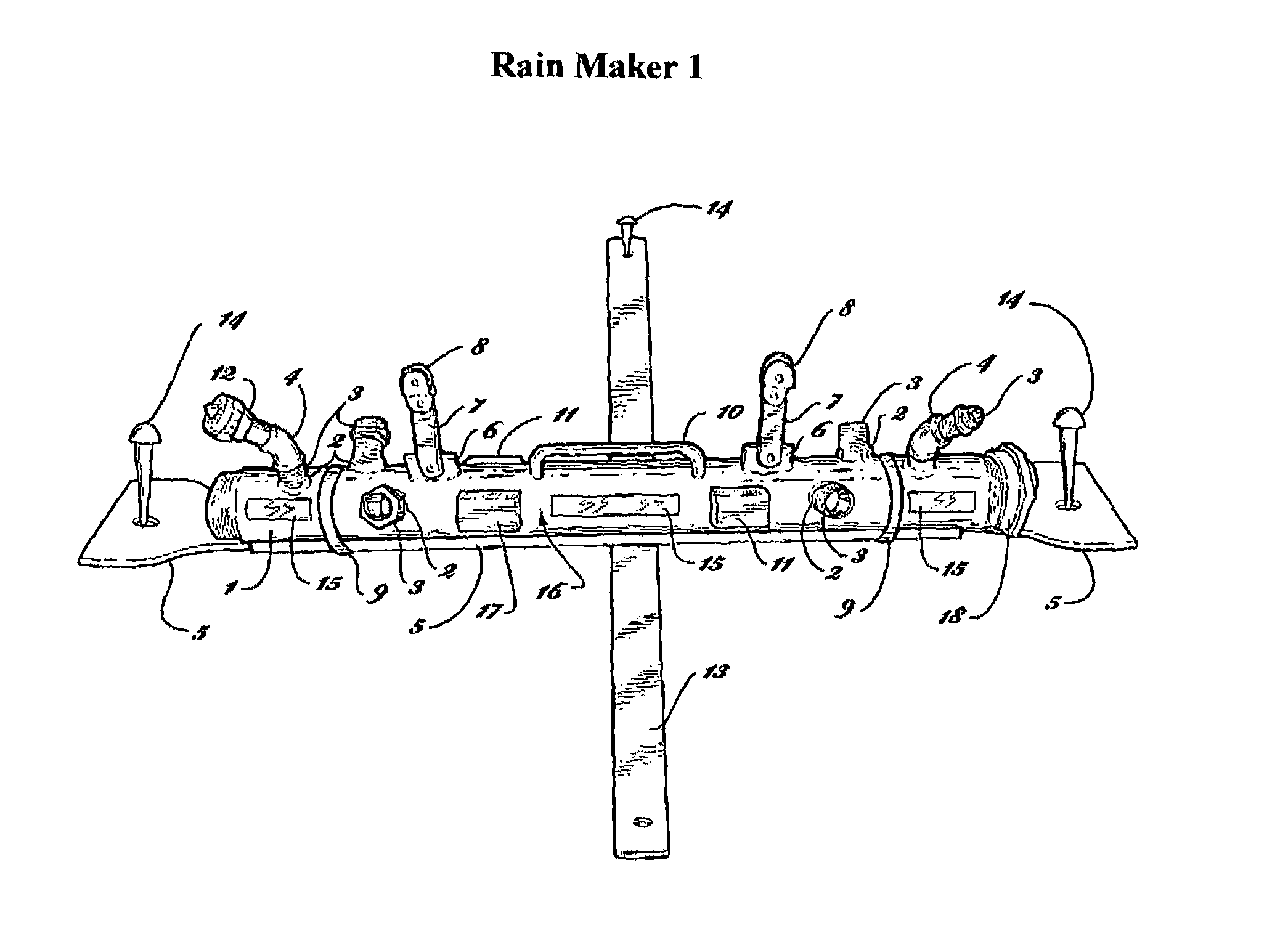 Rain maker wildfire protection and containment system