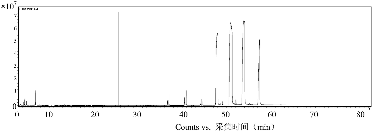 Method for determining volatile components of tobacco blasting bead by solid phase microextraction-gas chromatography-mass spectrometry